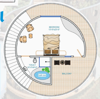 Circular Villa Floor Plan Additional